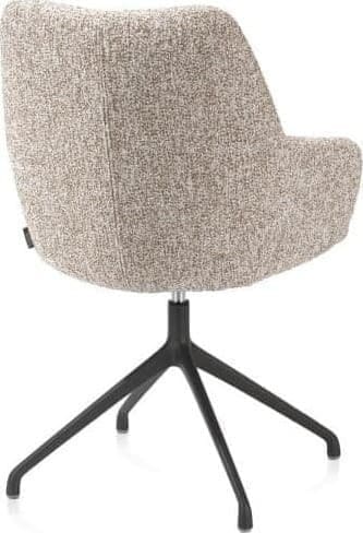 Xooon Mats armstoel aluminium frame 4-poots - draaibaar - stof Luton koper Koper Armstoel