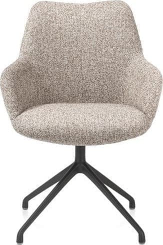 Xooon Mats armstoel aluminium frame 4-poots - draaibaar - stof Luton koper Koper Armstoel