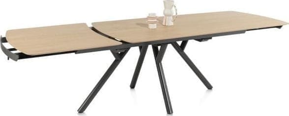 Xooon Novello uitschuiftafel 170 (+ 60) x 100 cm Naturel Eettafel