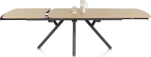 Xooon Novello uitschuiftafel 200 (+ 78) x 100 cm Naturel Eettafel