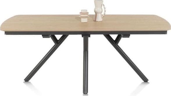 Xooon Novello uitschuiftafel 200 (+ 78) x 100 cm Naturel Eettafel
