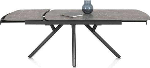 Xooon Novello uitschuiftafel 200 (+ 78) x 100 cm - Primo Laminato marble Grijs Eettafel