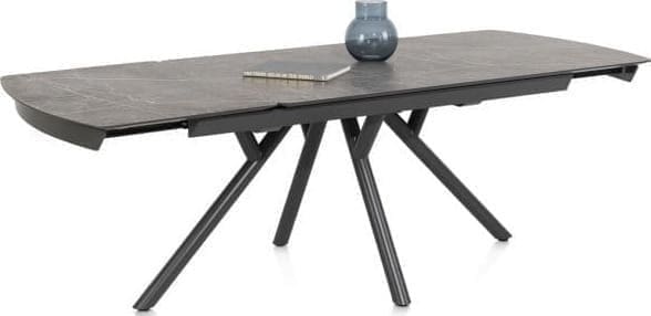 Xooon Novello uitschuiftafel 200 (+ 78) x 100 cm - Primo Laminato marble Grijs Eettafel