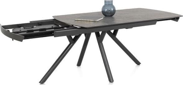 Xooon Novello uitschuiftafel 200 (+ 78) x 100 cm - Primo Laminato marble Grijs Eettafel