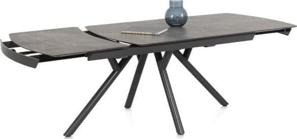Xooon Novello uitschuiftafel 200 (+ 78) x 100 cm - Primo Laminato marble Grijs Eettafel