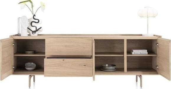 Xooon Valgard dressoir 230 cm - 3-deuren + 2-laden Dressoir