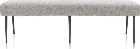 Henders & Hazel Jace eetkamerbank 170 cm - zonder rug + pocket - Luton Grijs Eetkamerstoel