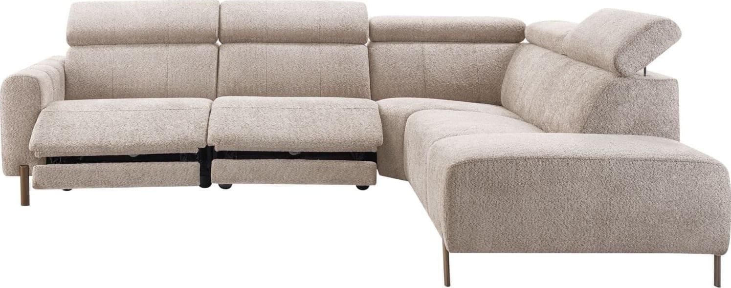 INHOUSE Hoekbank met relax Nardio taupe rechts Taupe Hoekbank