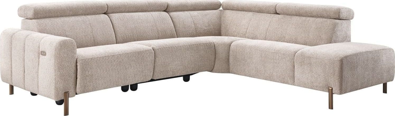 INHOUSE Hoekbank met relax Nardio taupe rechts Taupe Hoekbank