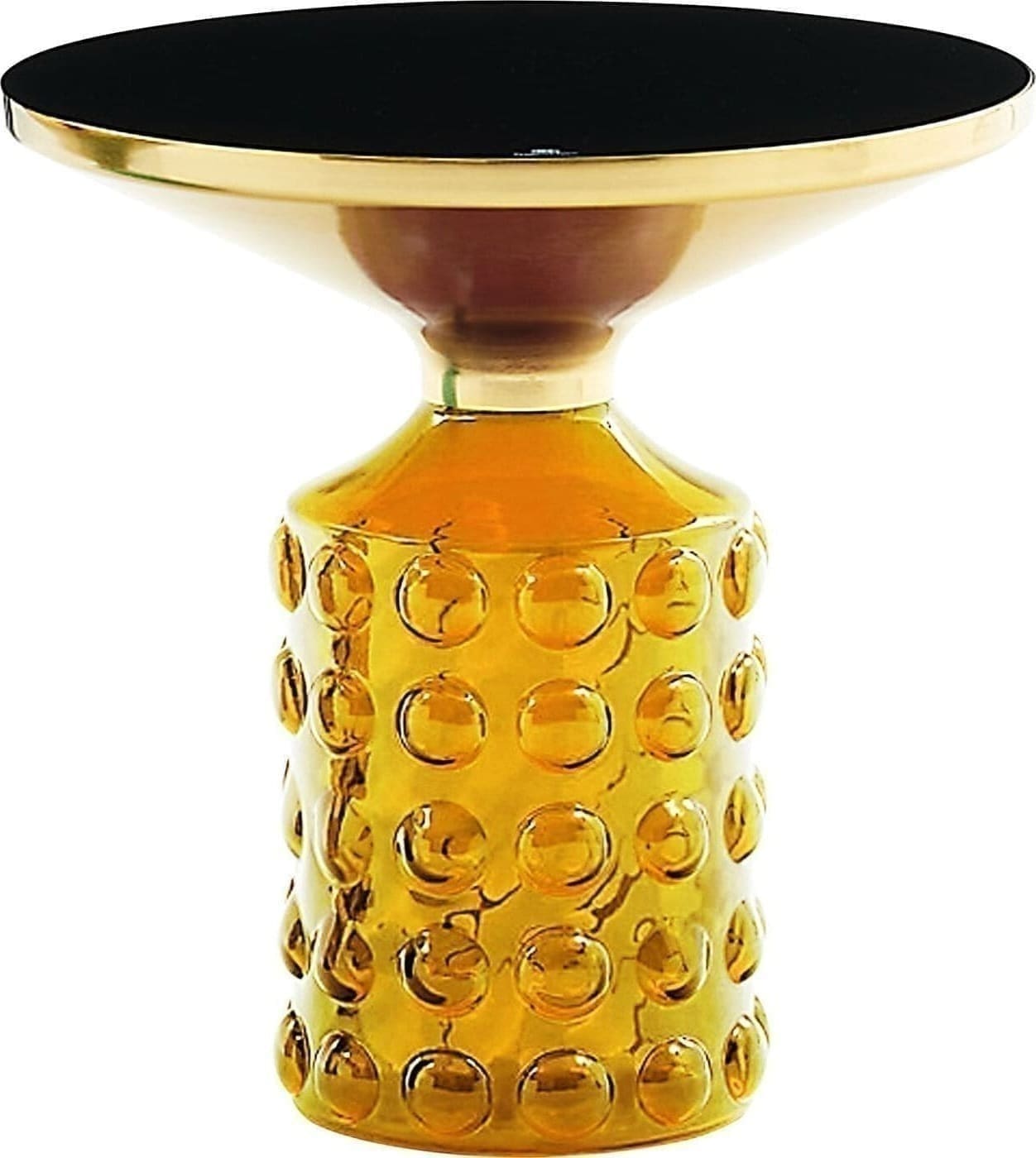 Bijzettafel Lolla Yellow Ø 50cm Kare Design Bijzettafel 70643