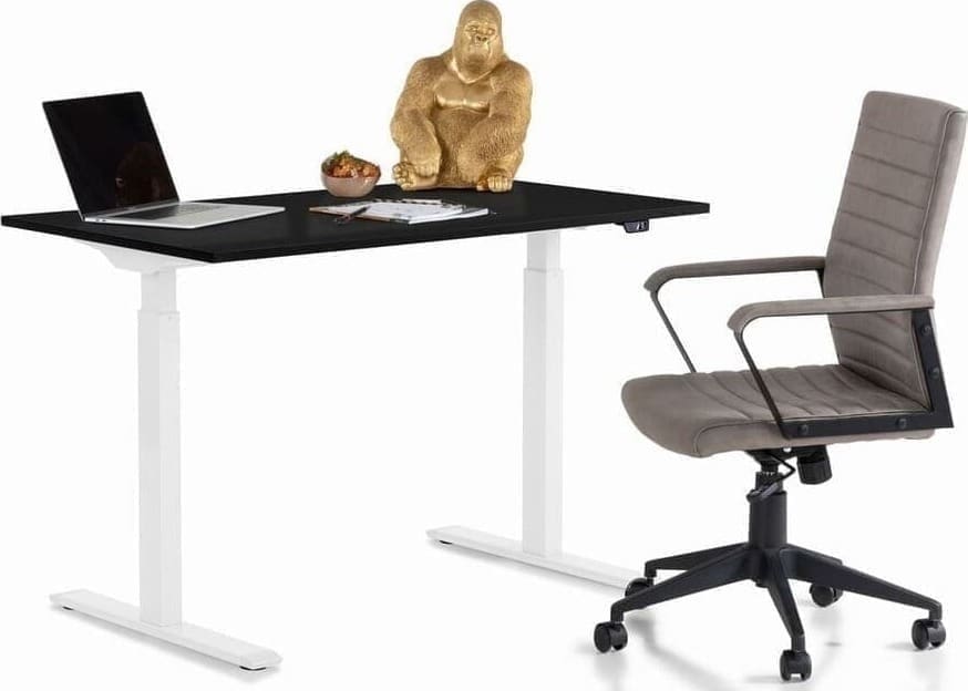 Bureau Office Smart White Black 120x70 Kare Design Bureau 85120