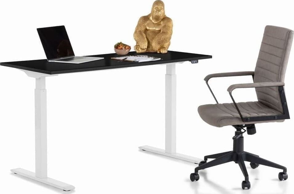 Bureau Office Smart White Black 140x70 Kare Design Bureau 85122