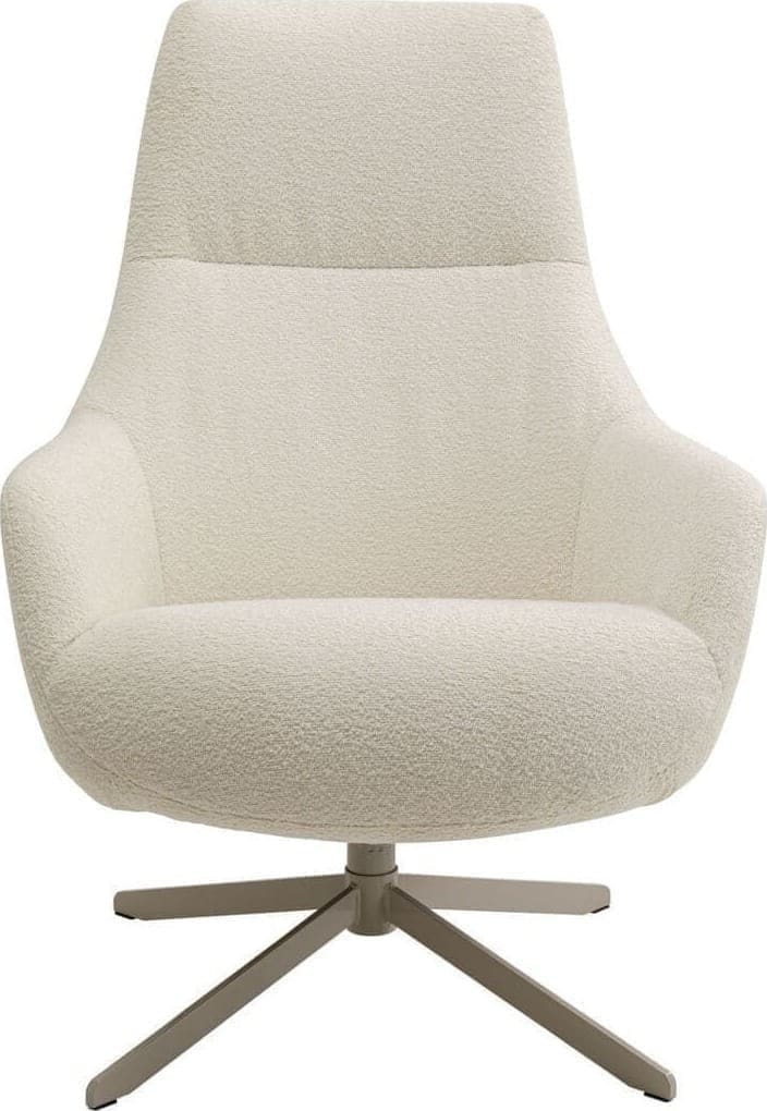 Draaistoel Met Arm Mimi Cream Kare Design Armstoel 70686