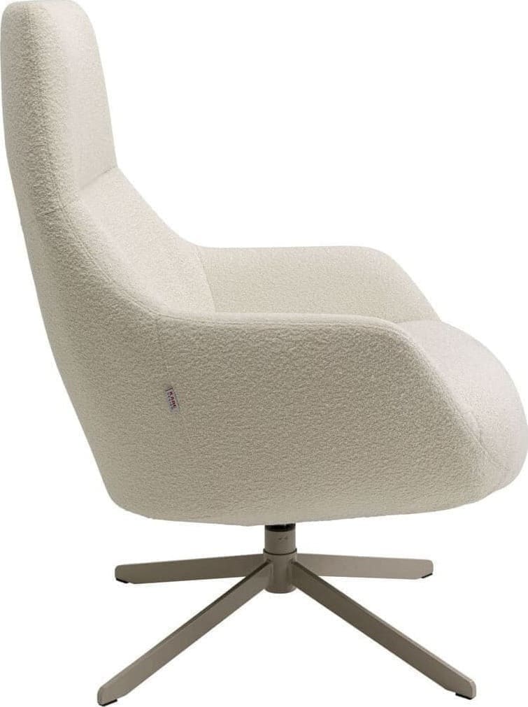 Draaistoel Met Arm Mimi Cream Kare Design Armstoel 70686