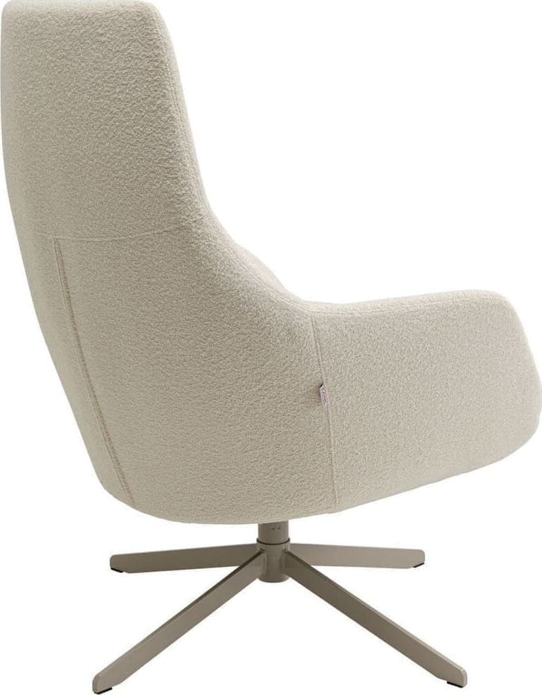 Draaistoel Met Arm Mimi Cream Kare Design Armstoel 70686