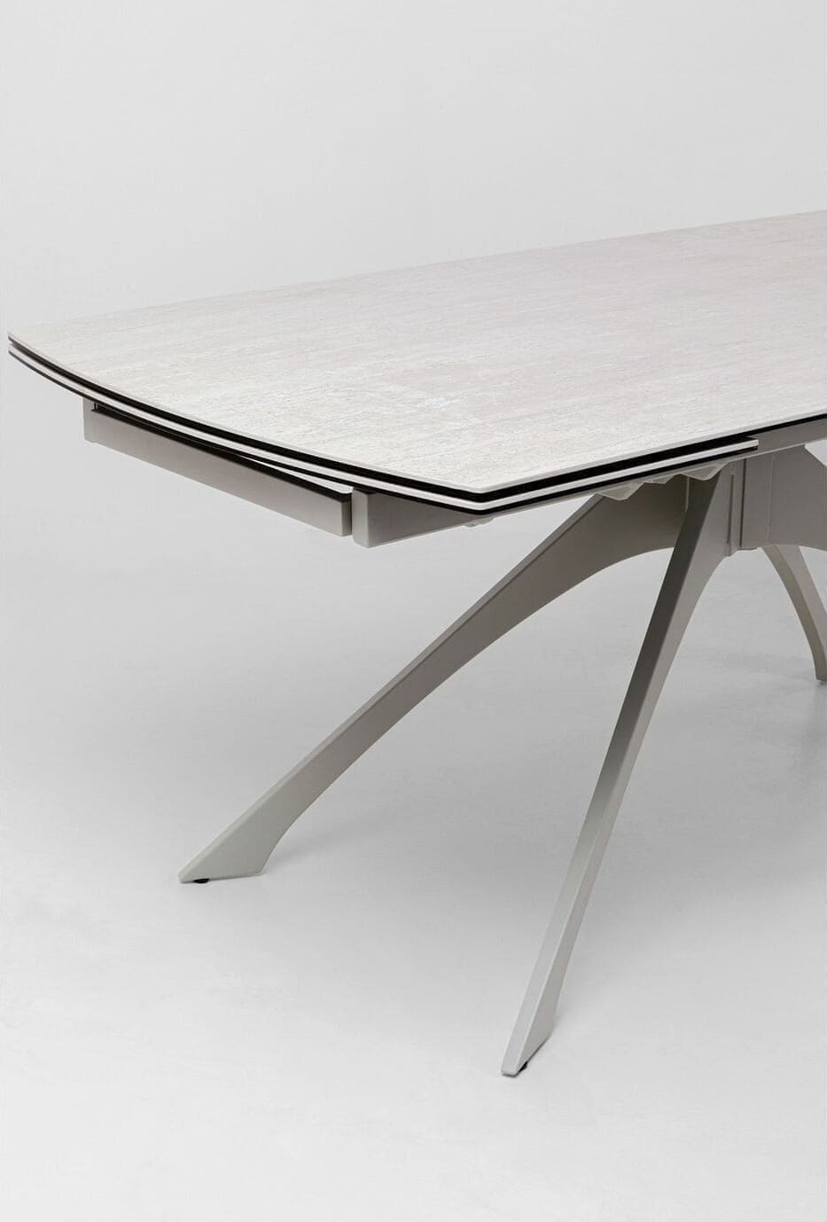 Uitschuiftafel Lana Greige 180(40+40)x90cm Kare Design Uitschuiftafel 70577