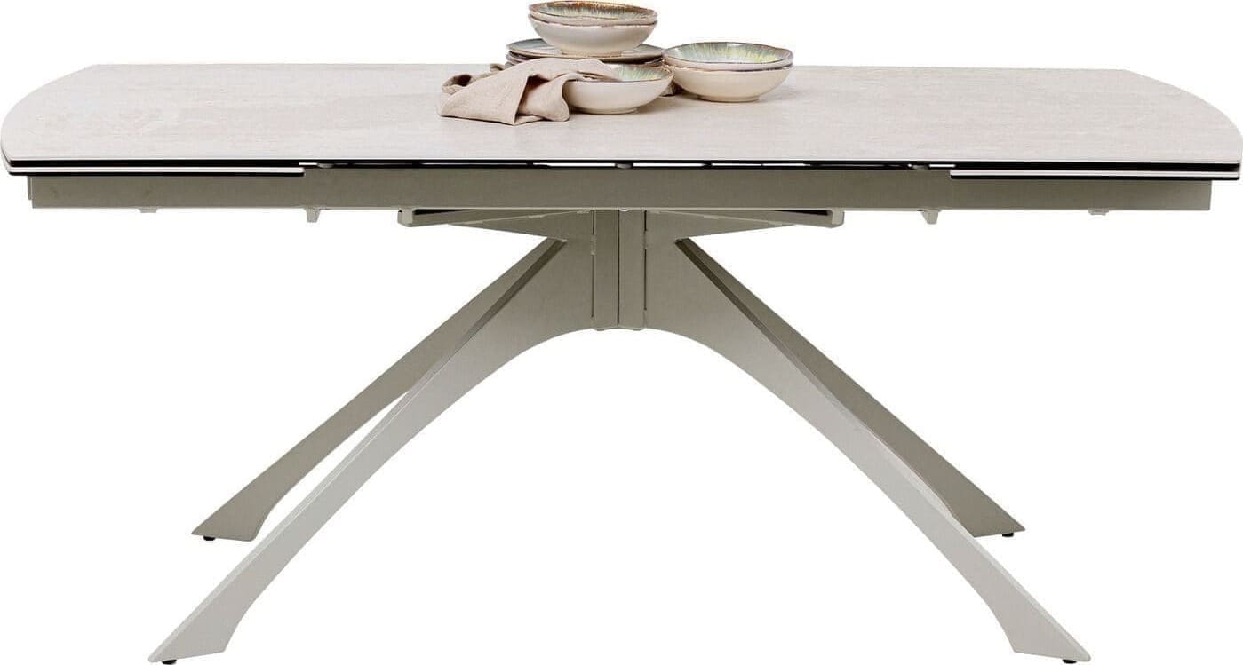Uitschuiftafel Lana Greige 180(40+40)x90cm Kare Design Uitschuiftafel 70577