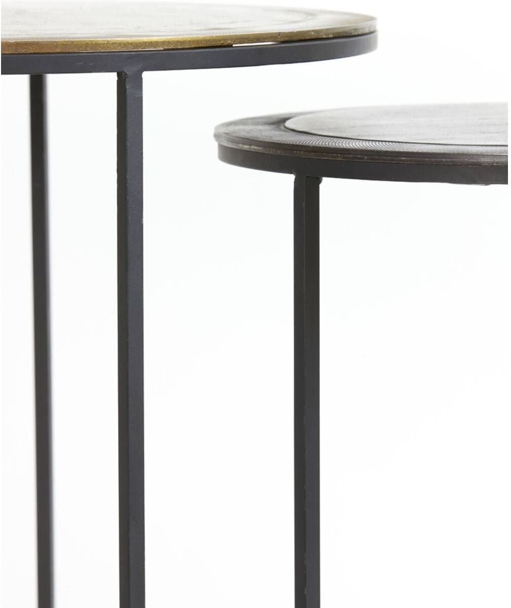 Bijzettafel Talca - Ant Koper+brns Edge Light & Living Bijzettafel 6706018