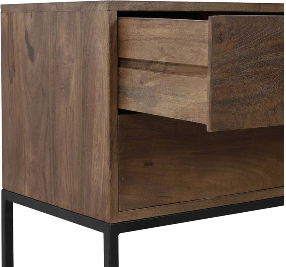 Side Meave - Hout Mat Donker Bruin Light & Living Wandtafel 6767264