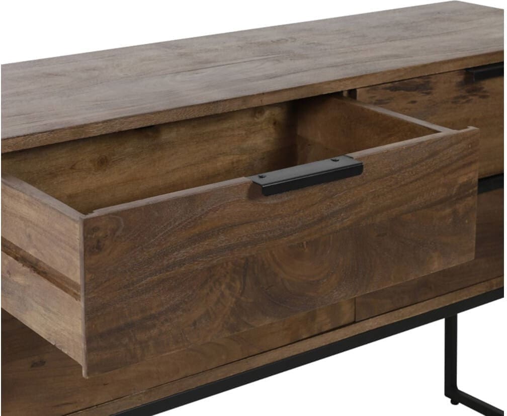 Side Meave - Hout Mat Donker Bruin Light & Living Wandtafel 6767264