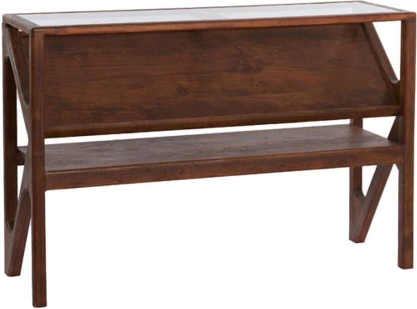 Side Yuki - Acacia Hout+glas Light & Living Wandtafel 6785684