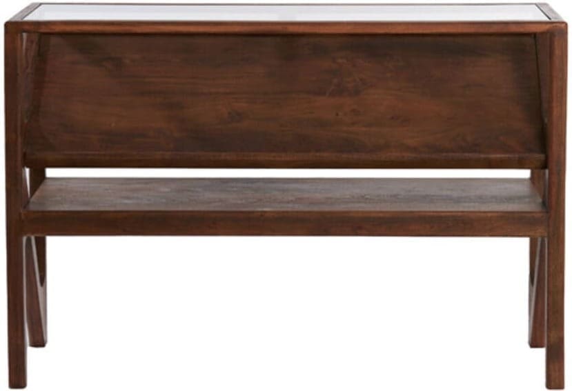 Side Yuki - Acacia Hout+glas Light & Living Wandtafel 6785684