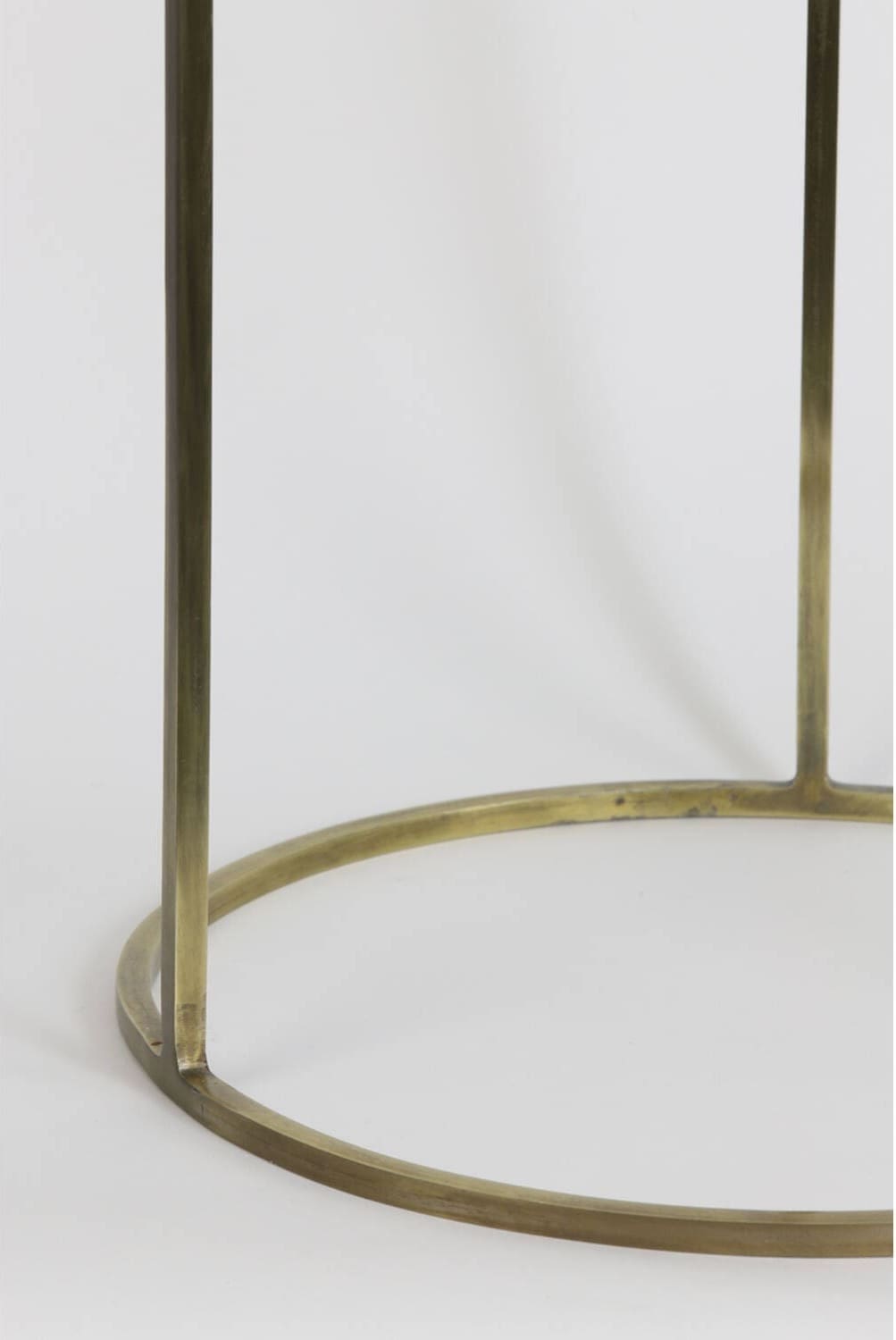 Zuil Ricardo - Wit Marmer+ant. Brons Light & Living Bijzettafel 6768726