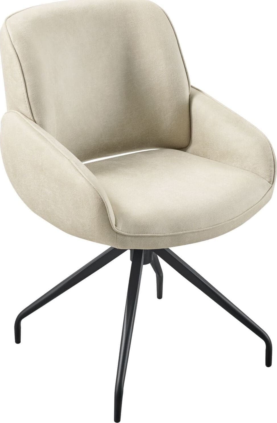 Profijt Meubel Armstoel Lusby draaibaar lichtbeige Beige|Wit Armstoel