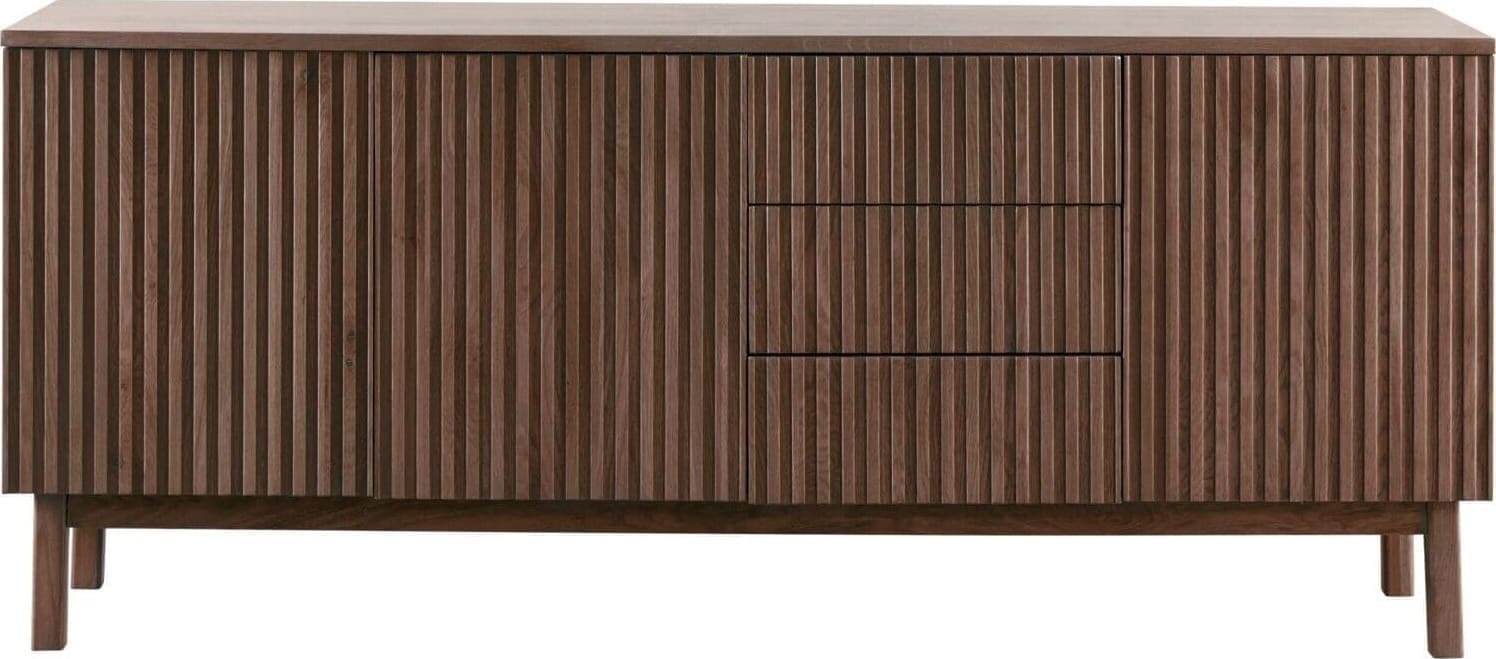 Pronto Wonen Dressoir Arrosto eikenhout 76x180x45 cm Dark Roast Bruin Dressoir