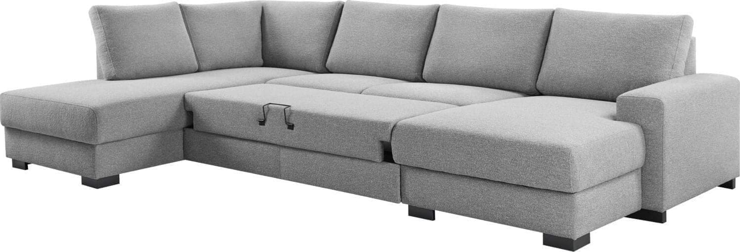 Pronto Wonen Hoekbank links Florance polyether grijs Grijs Bank
