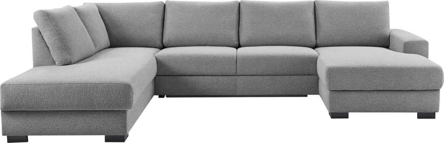 Pronto Wonen Hoekbank links Florance polyether grijs Grijs Bank