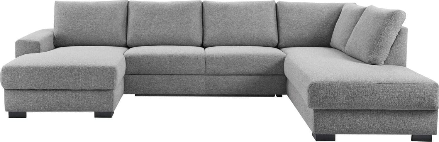 Pronto Wonen Hoekbank rechts Florance polyether grijs Grijs Bank
