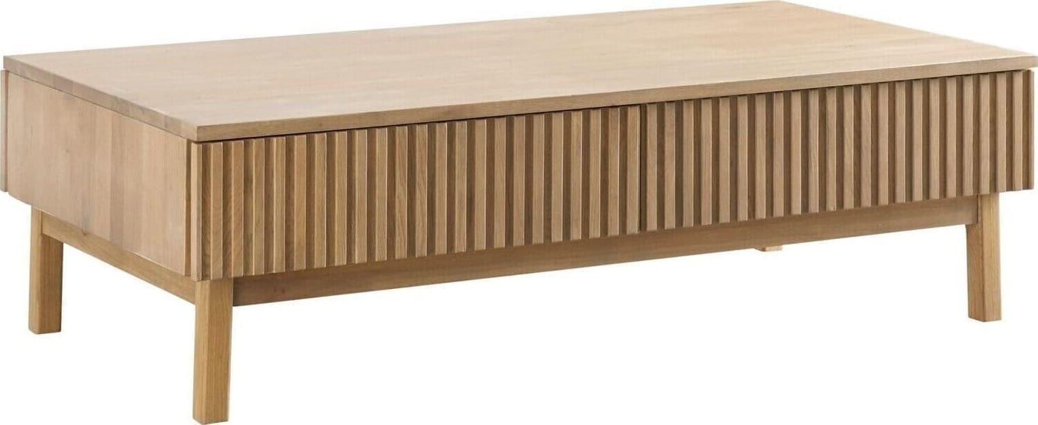 Pronto Wonen Salontafel Arrosto eikenhout 70x135 cm rechthoekig light roast Bruin Salontafel