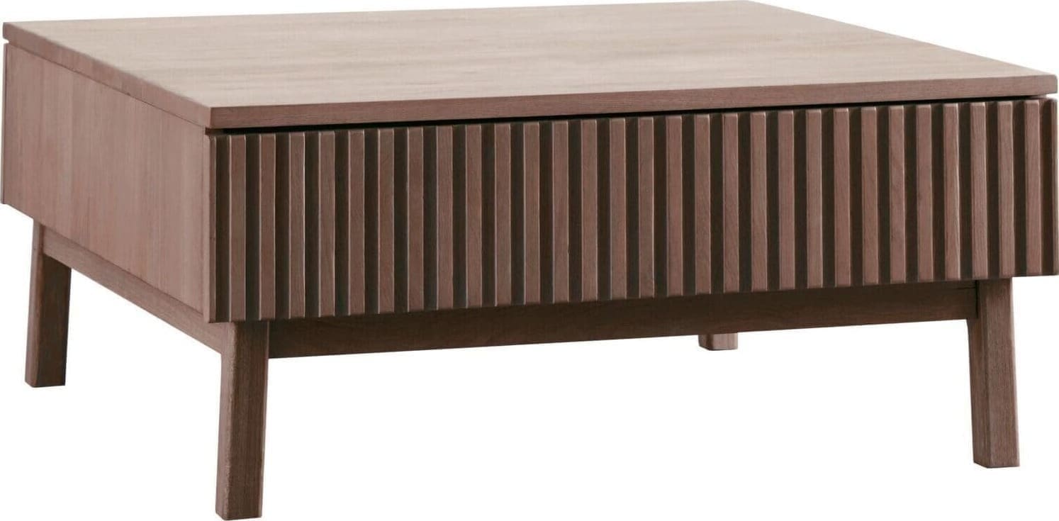 Pronto Wonen Salontafel Arrosto eikenhout 90x90 cm vierkant Dark Roast Bruin Salontafel