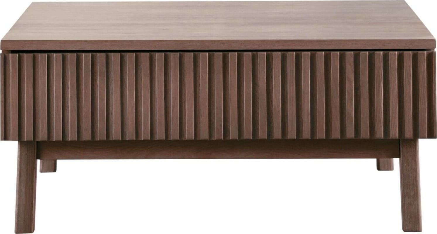 Pronto Wonen Salontafel Arrosto eikenhout 90x90 cm vierkant Dark Roast Bruin Salontafel