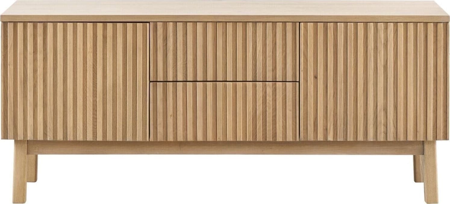 Pronto Wonen TV-meubel Arrosto eikenhout 58x135x40 cm light roast Bruin Tv-meubel|Tv-dressoir