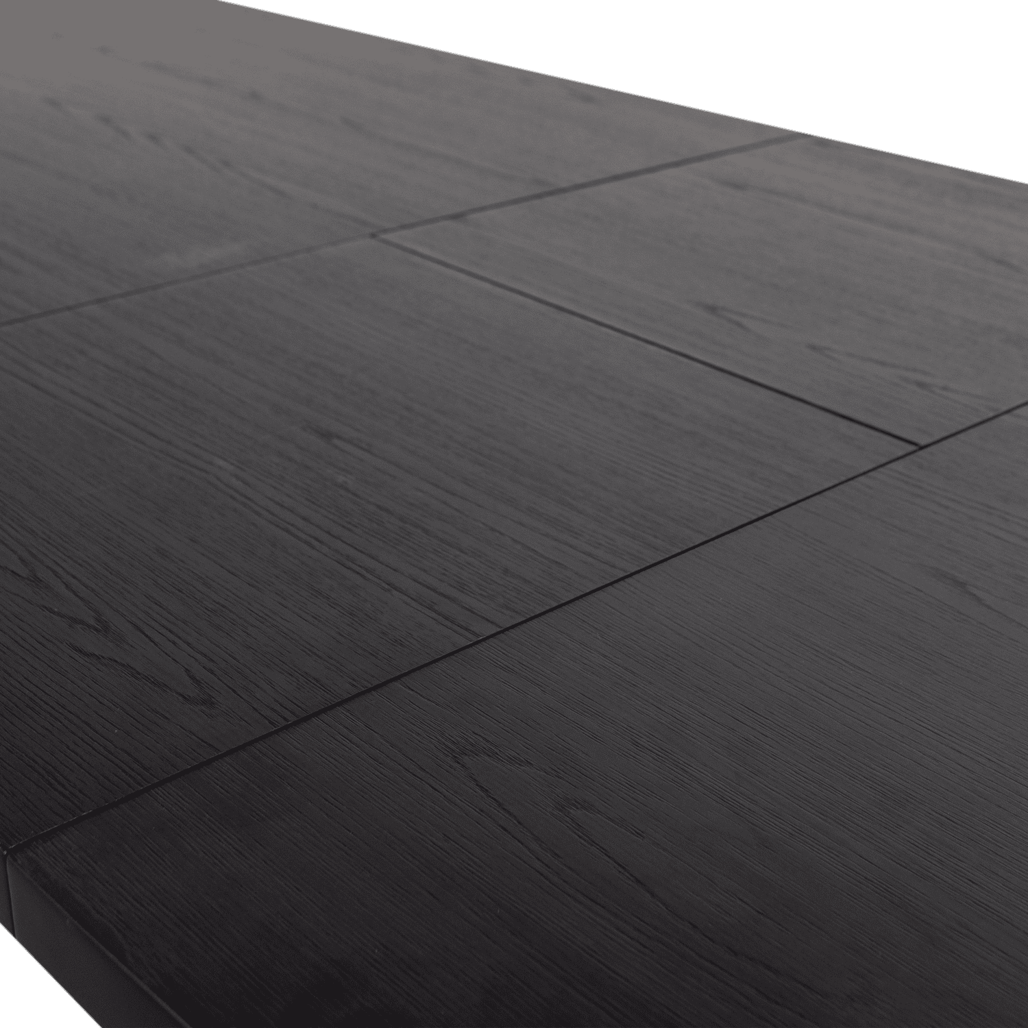 WOOOD Arros eettafel uitschuifbaar 180-220x90cm mdf zwart Zwart Eettafel