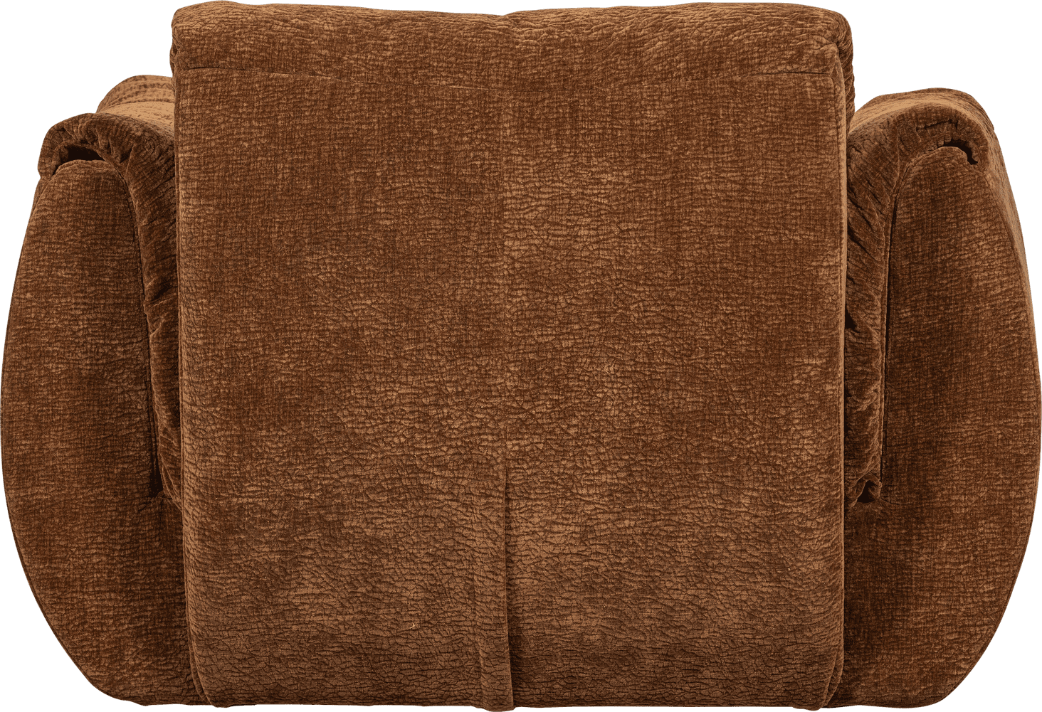 WOOOD Baggy draaifauteuil 3d chenille middenbruin Bruin Draaifauteuil
