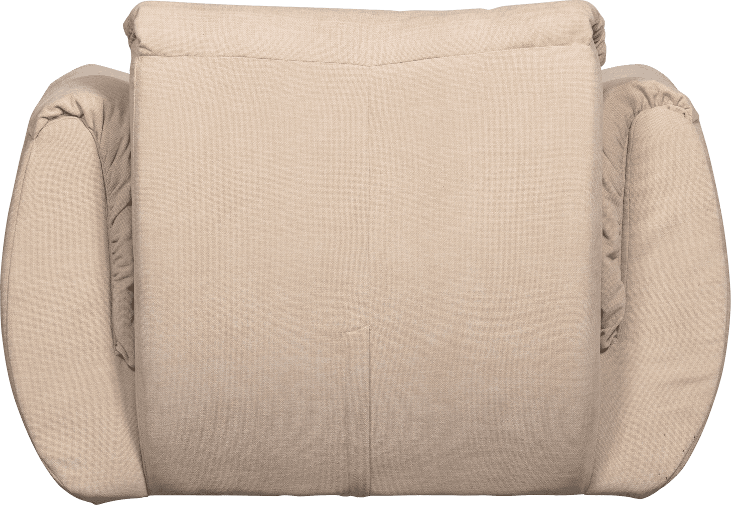 WOOOD Baggy draaifauteuil geweven chenille zand Beige|Bruin Draaifauteuil