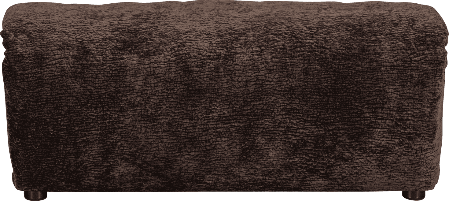 WOOOD Baggy hocker 3d chenille donkerbruin Bruin Hocker