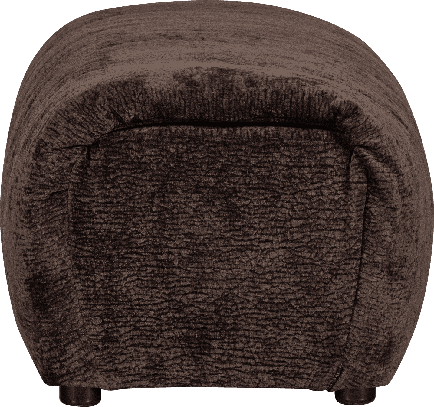 WOOOD Baggy hocker 3d chenille donkerbruin Bruin Hocker