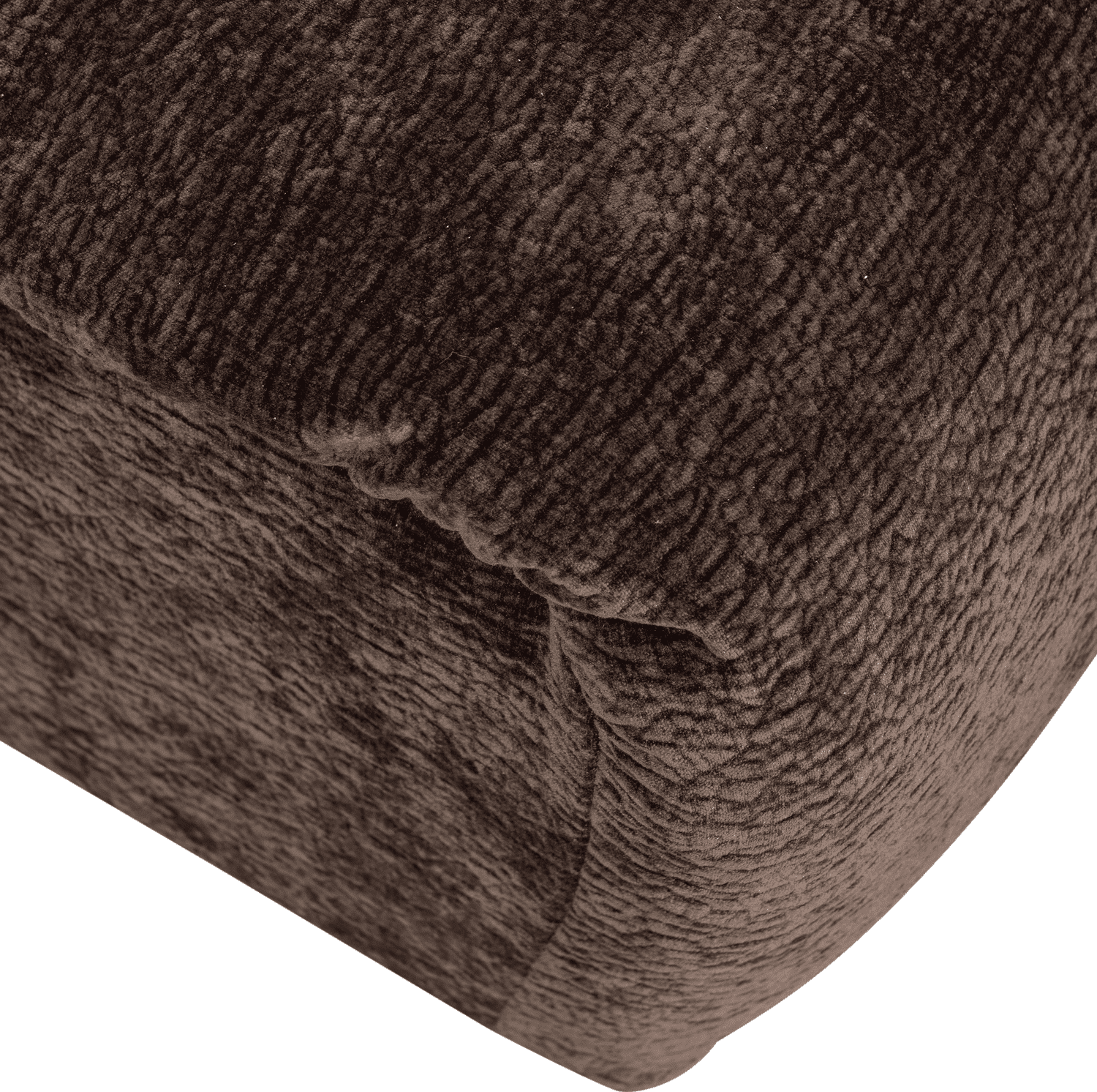 WOOOD Baggy hocker 3d chenille donkerbruin Bruin Hocker