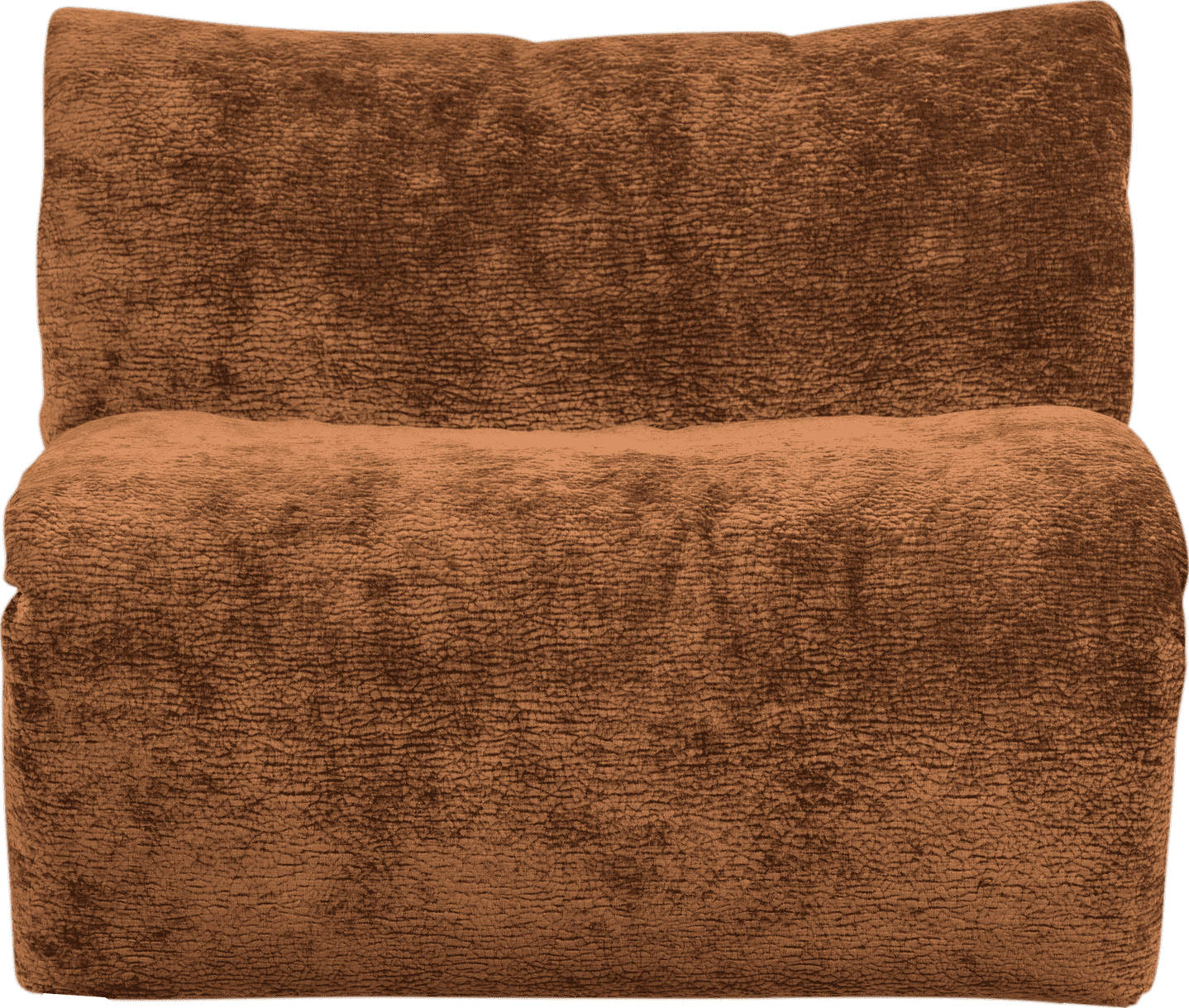 WOOOD Baggy 1-zitsbank 3d chenille middenbruin Bruin Modulaire banken