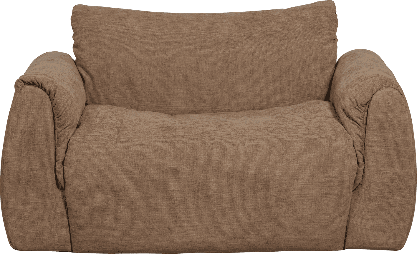 WOOOD Baggy loveseat geweven chenille bruin Bruin 2-zitsbank