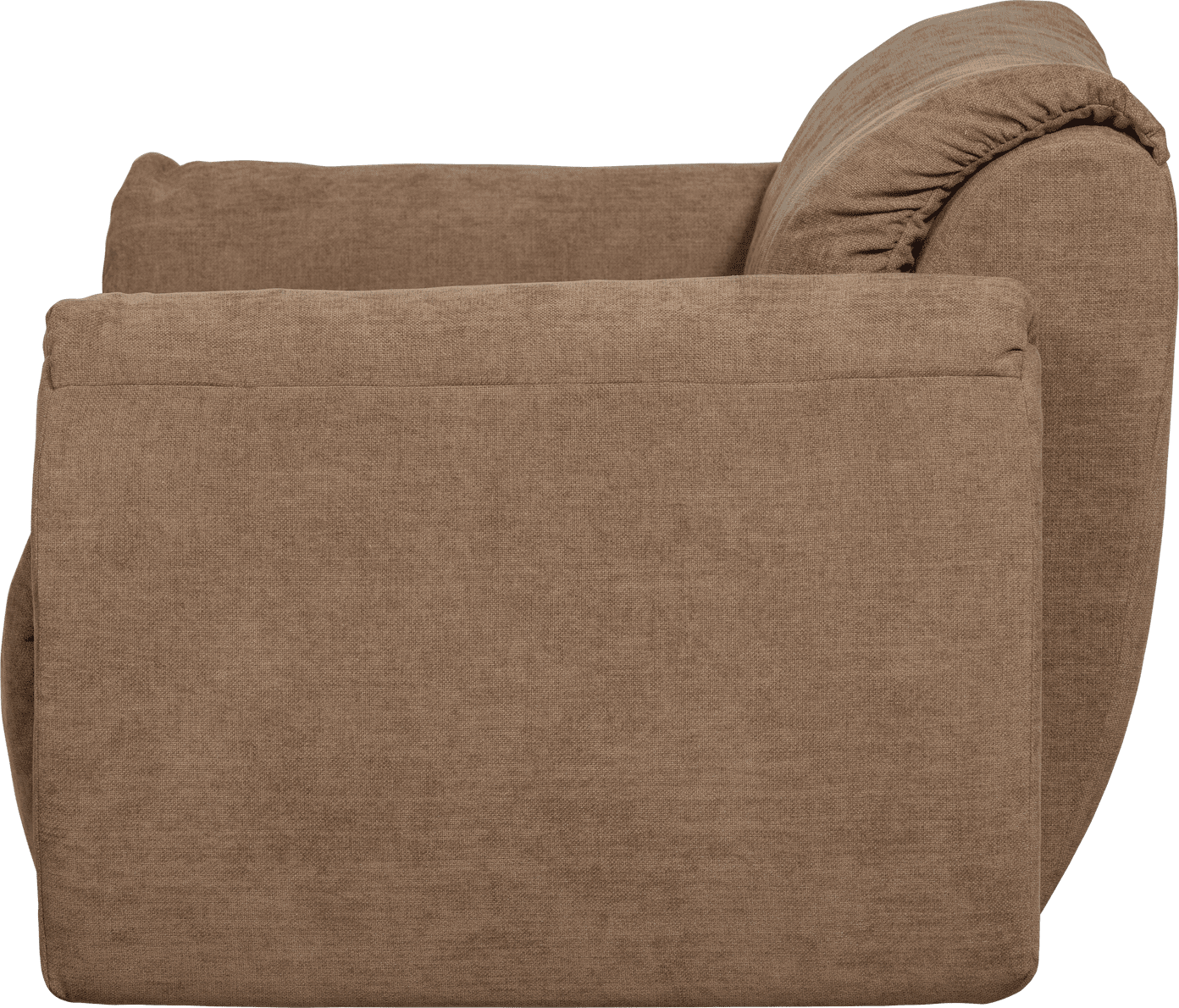 WOOOD Baggy loveseat geweven chenille bruin Bruin 2-zitsbank