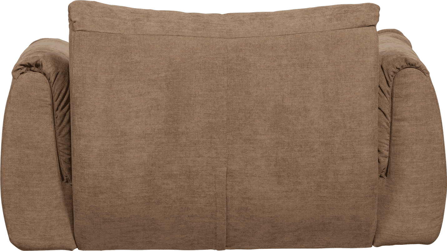 WOOOD Baggy loveseat geweven chenille bruin Bruin 2-zitsbank