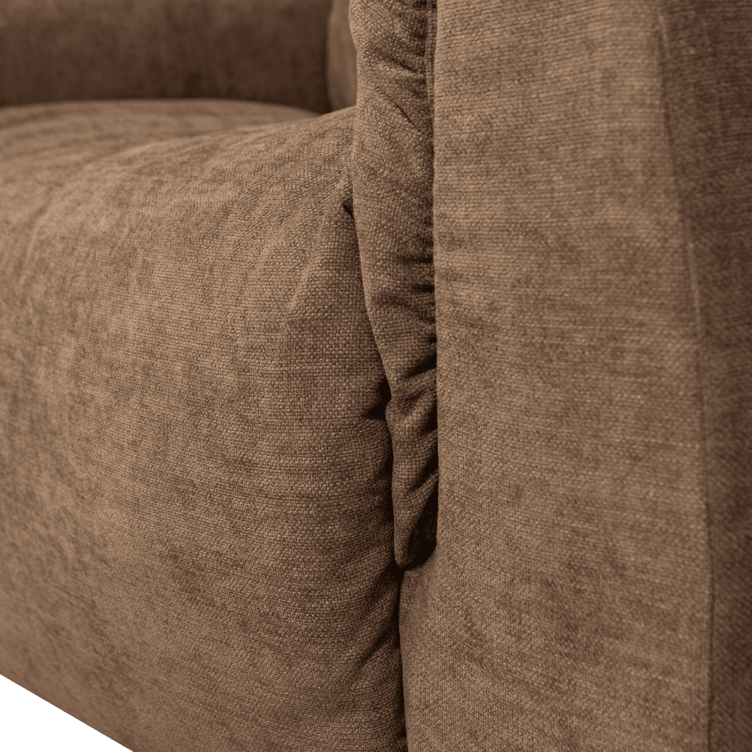 WOOOD Baggy loveseat geweven chenille bruin Bruin 2-zitsbank