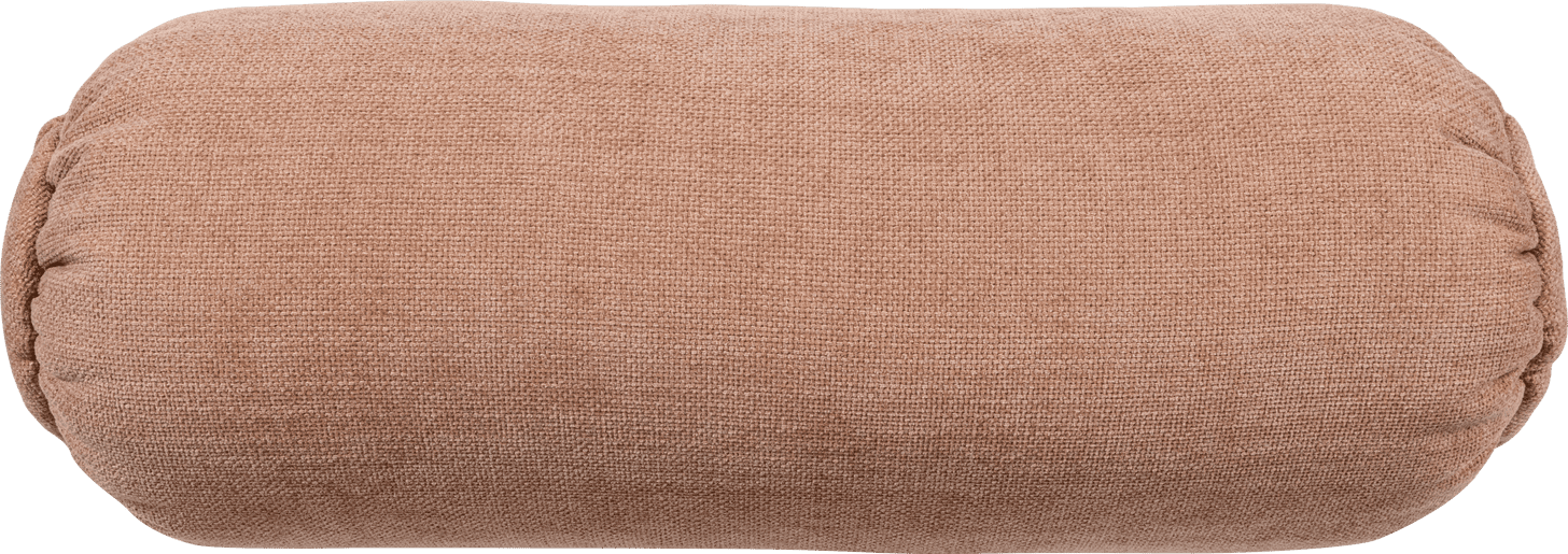 WOOOD Baggy rolkussen 50xo23cm geweven chenille oudroze Blauw Sierkussen