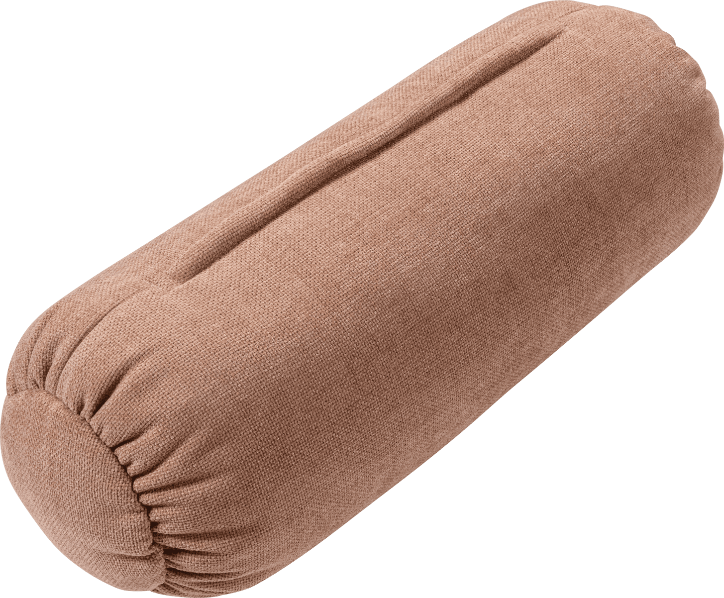 WOOOD Baggy rolkussen 50xo23cm geweven chenille oudroze Blauw Sierkussen