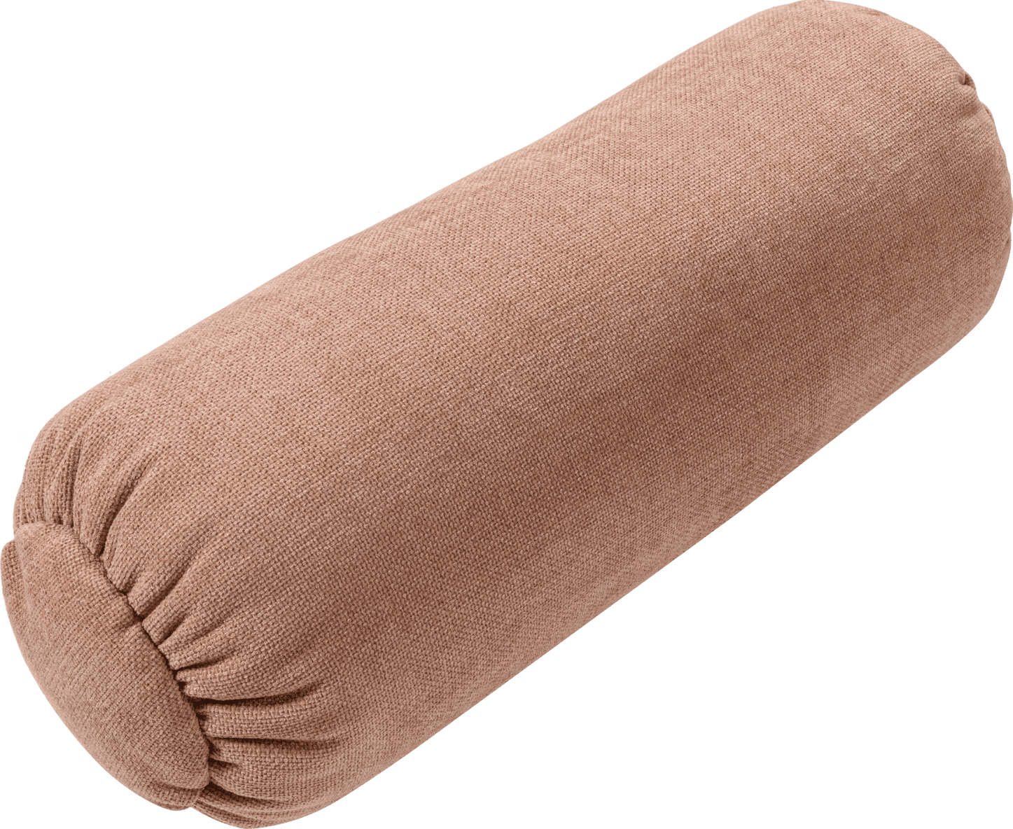 WOOOD Baggy rolkussen 50xo23cm geweven chenille oudroze Blauw Sierkussen
